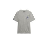 Superdry & Co T-Shirt 'The Merchant Store' marine / gris, Taille L