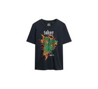 Superdry & Co T-shirt 'Tokyo' vert / orange, Taille M
