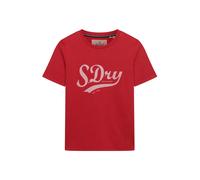 Superdry Varsity Script Short Sleeve T-shirt Rouge L Femme