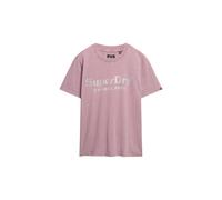 Superdry & Co T-shirt 'Venue' beige / mauve / argent, Taille L