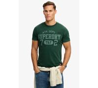 Superdry & Co T-Shirt 'Vintage Prep' vert pastel / vert foncé / noir, Taille M