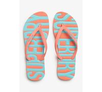 Superdry & Co Tongs aqua / orange foncé, Taille 35-37,5