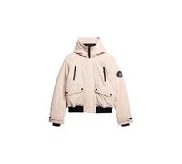 Superdry City Padded Bomber Jacket Beige M Femme