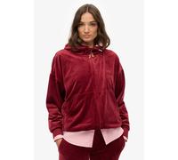 Superdry Country Club Velour Full Zip Sweatshirt Rouge M Femme
