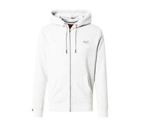 Superdry – Sweat à capuche Essential Logo Full Zip gris clair – XL