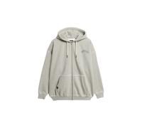 Superdry & Co Veste de survêtement gris foncé / gris chiné / rouge, Taille M