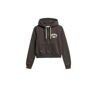 Superdry & Co Veste de survêtement noir / blanc, Taille XXL