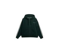 Superdry & Co Veste de survêtement vert foncé / blanc, Taille M