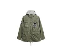 Superdry Jersey Emb Military Jacket Vert S Femme