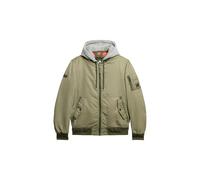 Superdry & Co Veste mi-saison 'Ma1' gris clair / olive, Taille L