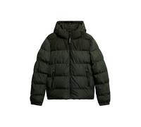 Veste à capuche Superdry Colourblock Puffer verte - S