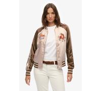 Superdry & Co Veste mi-saison 'Suikajan' crème / marron / olive / rose, Taille L