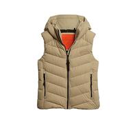 Superdry Microfibre Padded Vest Beige M Femme