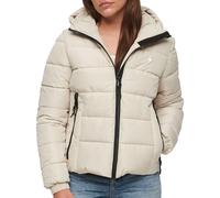 Superdry COAT HOODED SPIRIT SPORTS PUFFER Pelican 8 Femme, Pélican, 36