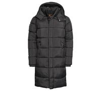 Superdry COAT RIPSTOP LONGLINE PUFFER JACKET Black Grid L HOMME, Noir (black grid), L