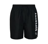 Superdry Code APPLQUE 19INCH Swim Short Bain W2, Noir, L Homme