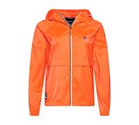 Superdry Code Essential Hooded Cagoule Veste, Hyper Fire Coral, L Femme