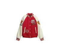 Superdry College Patched Bomber Veste, Rouge (Varsity Red), XL Homme