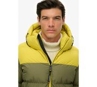Superdry - Colourblock Hooded Puffer Jkt - Doudoune homme Shooting Olive - XL