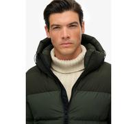 Superdry - Colourblock Hooded Puffer Jkt - Doudoune homme Surplus Goods Olive Green - M