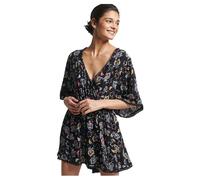 Superdry Vintage Beach Short Sleeve Romper Noir XS Femme