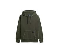 Superdry Contrast Stitch Relaxed Hoodie Maillot de survêtement, Gris foncé, Vert, L Homme
