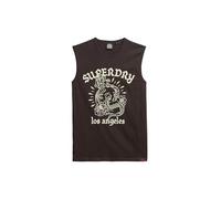 Superdry Tattoo Graphic Sleeveless T-shirt Marron L Homme