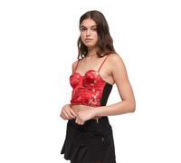 Superdry Débardeur Satin Brocade Crop Corset