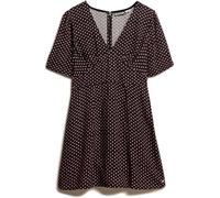 Superdry Diamond Geo Black Printed Short Sleeve Mini Tea Dress Diamond Geo Black 8