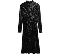 Superdry Dos ouvert Manches longues Mi-long Robe Noir EU 42 (UK 14)