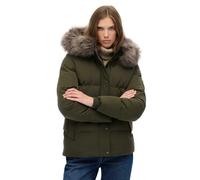 Superdry Doudoune Everest 5 Baffle Vert kaki Femme XS