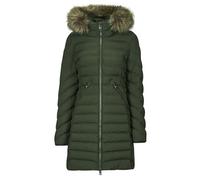 Superdry Doudounes FUJI HOODED MID FAUSSE FOURRURE in Kaki FR 42