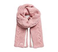 Superdry Écharpe torsadée vintage pour femme, Tweed rose, taille unique