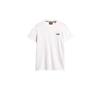 Superdry T-shirt Essential Contrast brodé manches courtes – Blanc L Homme