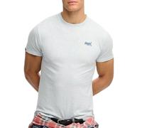 Superdry Essential Logo EMB Tee T-Shirt, ICY Blue Marl/Navy, M Men's