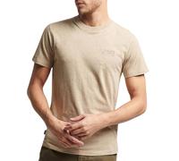 Superdry Vintage Logo Embroidered Short Sleeve T-shirt Beige M Homme