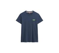 Superdry – T-shirt Essential Logo – manches courtes, logo brodé – Bleu L Homme