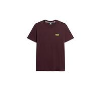 Superdry T-shirt homme Essential Logo Tee brodé manches courtes Tawnty Port Marl / Fluro Yellow XL