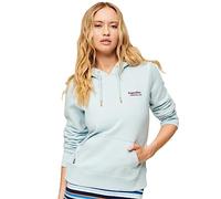 Superdry Essential Logo Hoodie Maillot de survêtement, Bleu Ciel d'hiver, 38 Femme