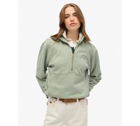 Superdry - Essential Logo Oversized Half Zip - Sweatshirt femme Lily Pad Green - M