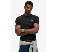 Superdry - Essential Logo Tee - T-shirt homme Raven Black Marl / Pink - S