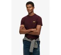 Superdry - Essential Logo Tee - T-shirt homme Tawnty Port Marl / Fluro Yellow - S