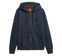 Superdry Veste à capuche délavée Essential pour homme avec logo, Bleu marine foncé, XL