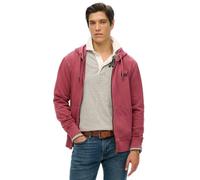 Superdry Essential Logo Washed Full Zip Sweatshirt Rose 2XL Homme
