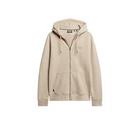 Superdry Essential Logo Full Zip Sweatshirt Beige L Homme