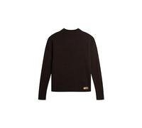 Superdry Essential Mock Neck Jumper T-Shirt, Bitter Chocolate Brown, 36 Femme
