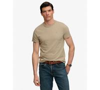 Superdry - Essential Sdco Logo Emb Tee - T-shirt homme Tan Brown Fleck Marl / Beige - XXL
