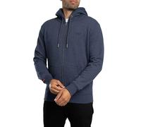 Superdry - Essential Logo Half Brushed Zip Hoodie - Sweatshirt à capuche homme Heritage Navy Marl - XL