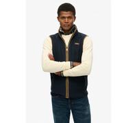 Superdry - Estate Fleece Gilet - Polaire sans manches homme Eclipse Navy - S