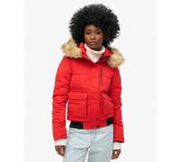Superdry - Everest Bomber Jacket - Doudoune femme High Risk Red - S